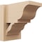 Ekena Millwork 8-in W x 12-in D x 12-in H Funston Trad Rough Cedar Woodgrain TimberThane Outlooker, Primed Tan OUTUR080X12X12FST04RCPR - alternate 1